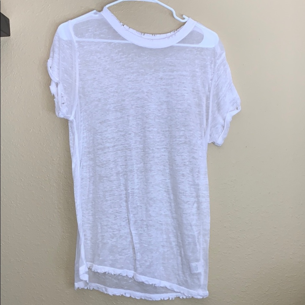 White see through t-shirt